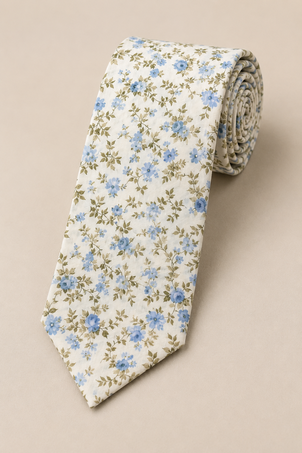 Beige Baby Blue Floral