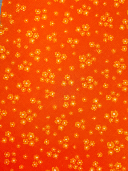 Bright Orange Floral