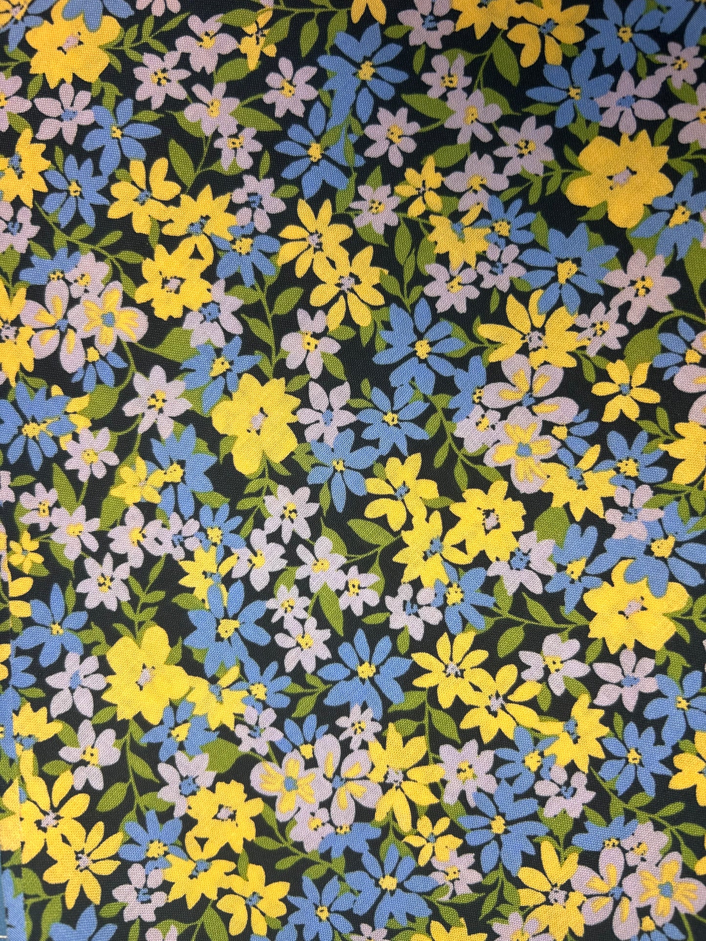 Navy Yellow Floral
