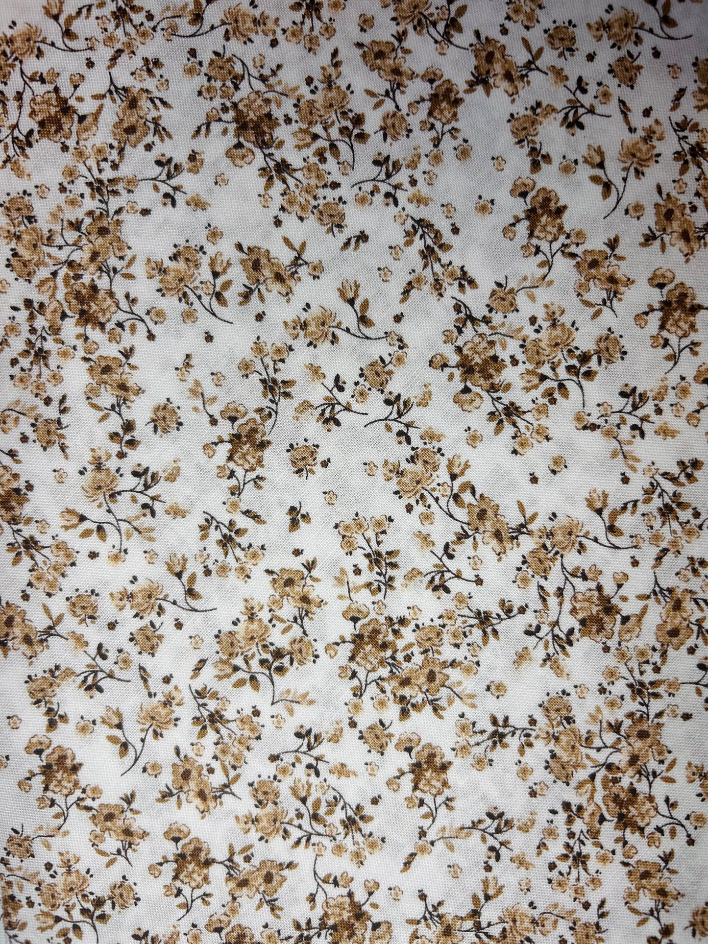 Beige Brown Floral