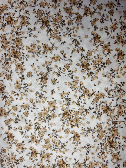 Beige Brown Floral