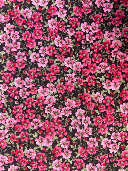 Black Pink Floral