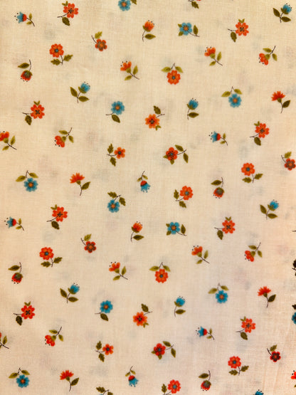 Yellow, Blue and Orange Flowers